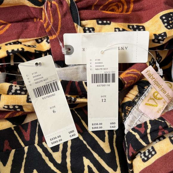 Anthropologie Brown Nwot Verb Pallavi Singhee Geo Cut-out Midi Night Out Dress - Picture 8 of 8